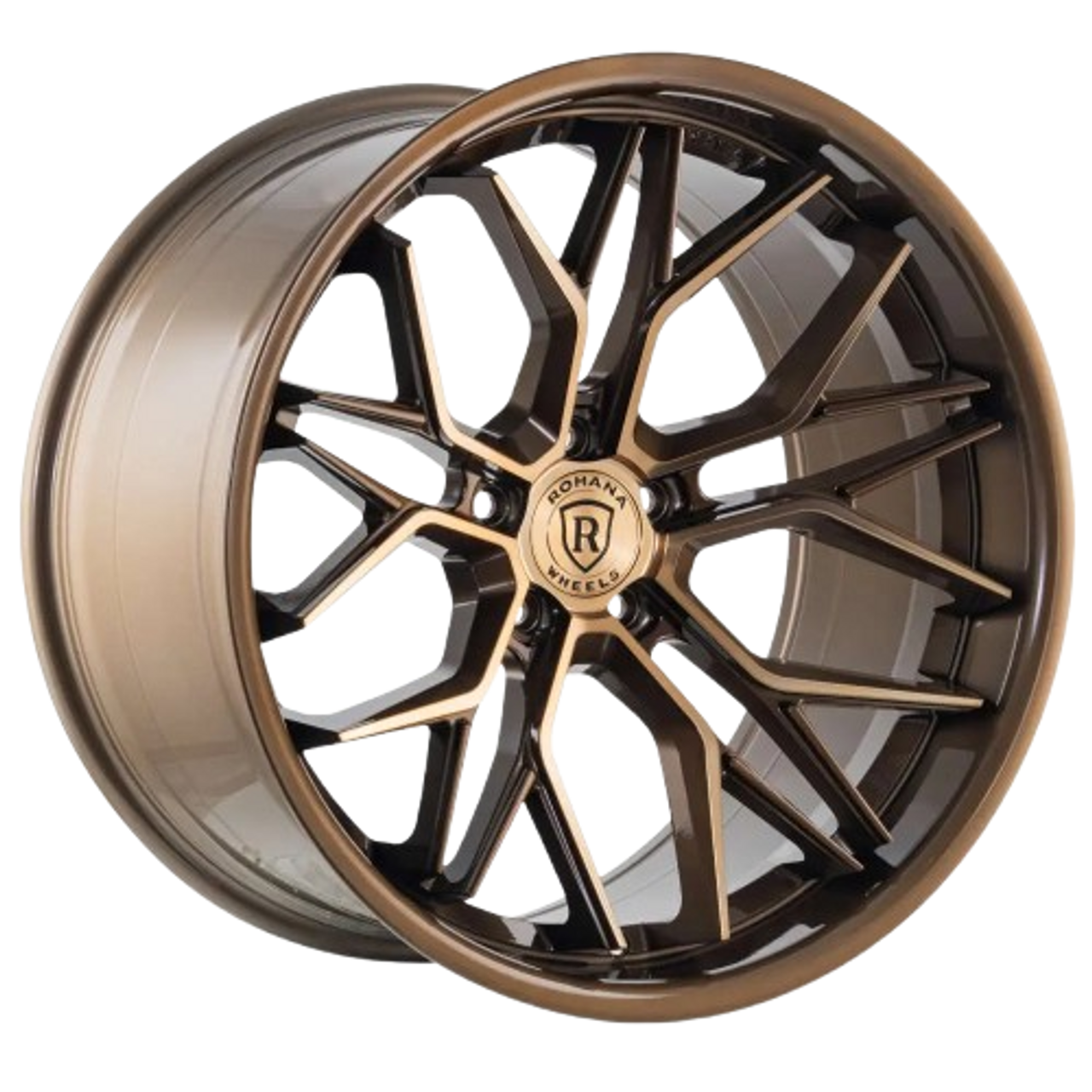 Rohana RFC3 20x10 +33 5x112 Bronze with Machined Bronze Spoke Faces