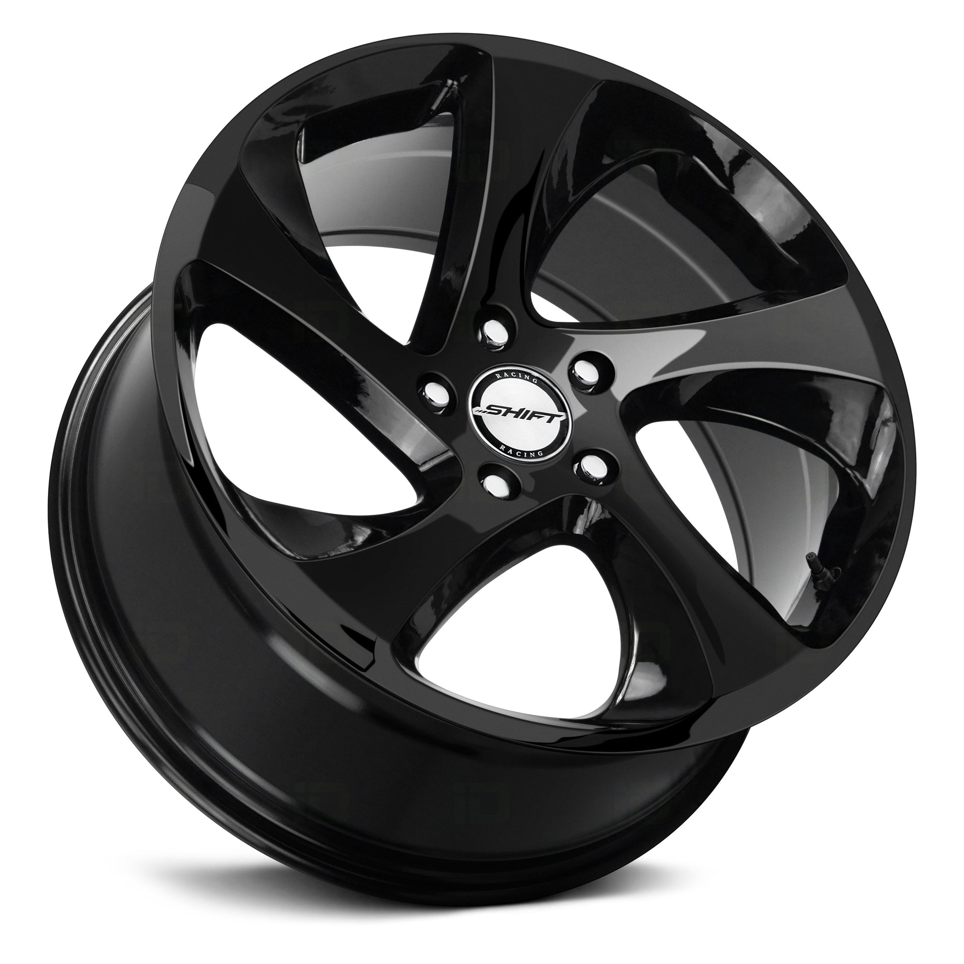 SHIFT H22 STRUT 18X8 35MM 5X114.3 ALL GLOSS BLACK | H22851435GB
