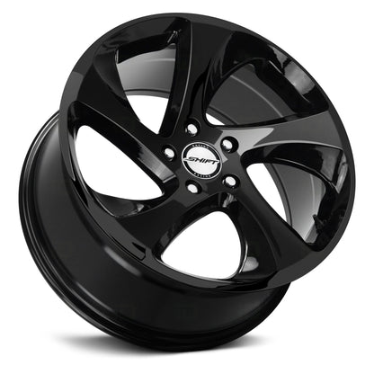 SHIFT H22 STRUT 18X8 35MM 5X114.3 ALL GLOSS BLACK | H22851435GB
