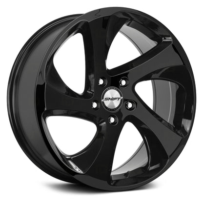 SHIFT H22 STRUT 18X8 35MM 5X114.3 ALL GLOSS BLACK | H22851435GB