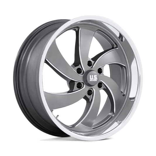 Us Mag 1Pc U133 DESPERADO - 22x9 25mm 6x139.7 ANTHRACITE MILLED DIAM-CUT LIP Wheel | U133229077+25R