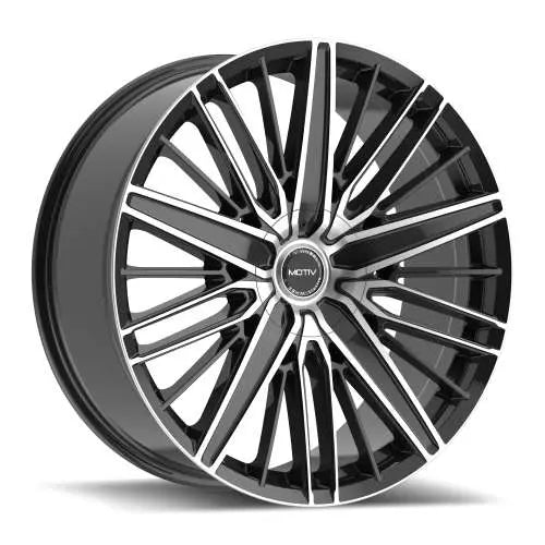 MOTIV 443MB VALOR 24X9.5 25 6X135/6X139.7 GLOSS BLACK MACHINED