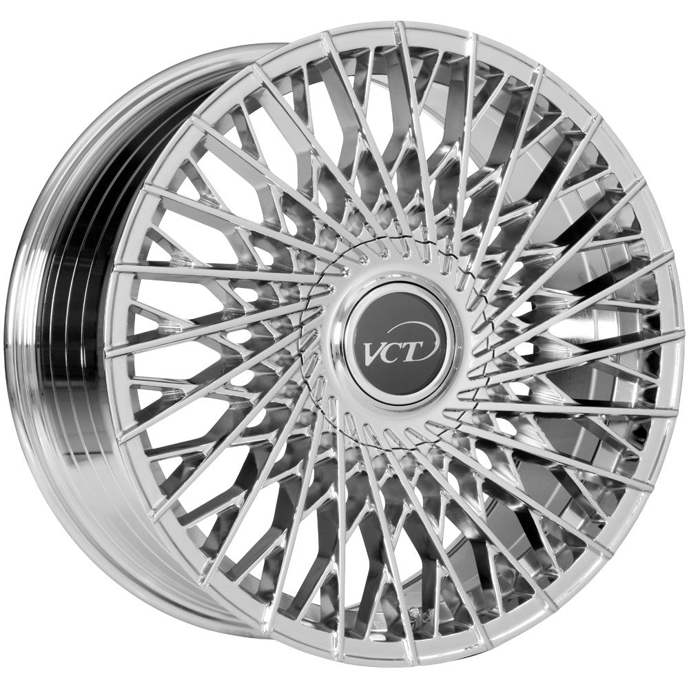 VCT Assassin 22x8.5 5x110/5x114.3 +38mm Chrome Wheel Rim 22" Inch ASN-228551014+38C