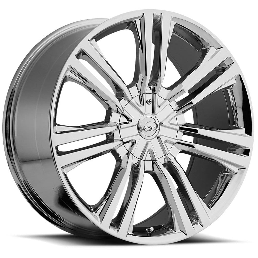 VCT V73 Gravano 20x8.5 5x108/5x114.3 +40mm Chrome Wheel Rim 20" Inch V73-20851051081143+40