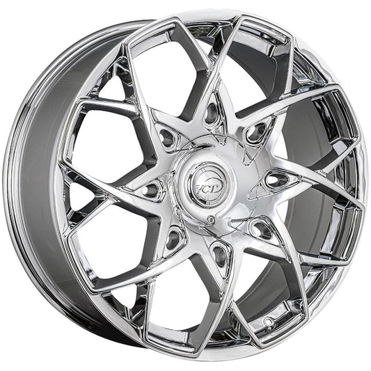 VCT Merlin 22x8.5 5x110/5x114.3 +38mm Chrome Wheel Rim 22" Inch MER-228551014+38C