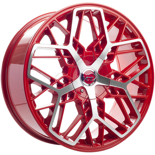 VCT Phoenix 20x8.5 5x115/5x120 +40mm Red/Machined Wheel Rim 20" Inch PHX-208551520+40CRM