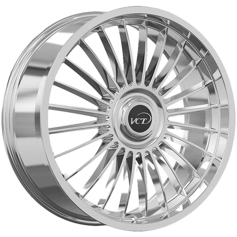 VCT Spider 22x8.5 5x114.3/5x120 +38mm Chrome Wheel Rim 22" Inch SPR-228551420+38C