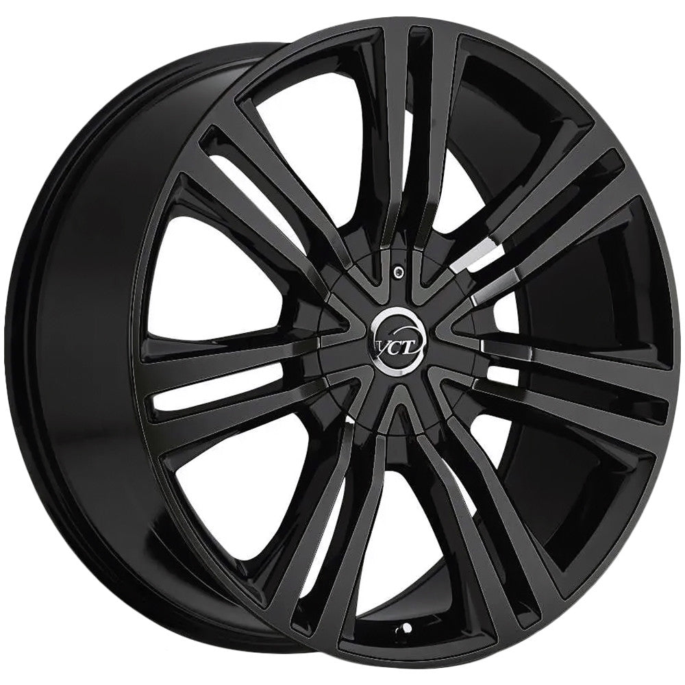 VCT V73 Gravano 20x9 5x115/5x120 +15mm Gloss Black Wheel Rim 20" Inch V73-209105115120+15GB