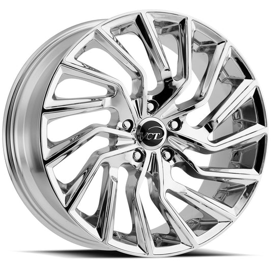 VCT V81 20x8.5 5x114.3 +40mm Chrome Wheel Rim 20" Inch V81-2085514+40C