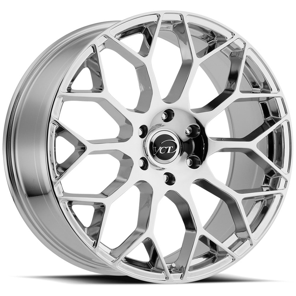 VCT V82 22x9.5 5x115 +15mm Chrome Wheel Rim 22" Inch V82-2295515+15C