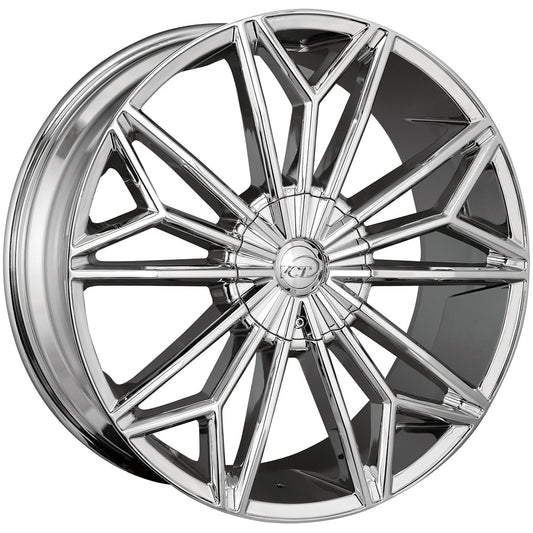 VCT Viper 20x8.5 5x114.3/5x120 +40mm Chrome Wheel Rim 20" Inch VPR-208551420+40C