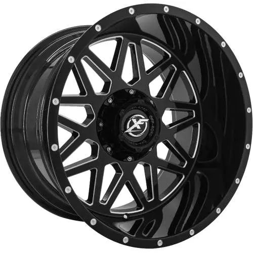 XF OFF-ROAD XF-211 20X10 -24 BLANK 8X GLOSS BLACK & MILLED
