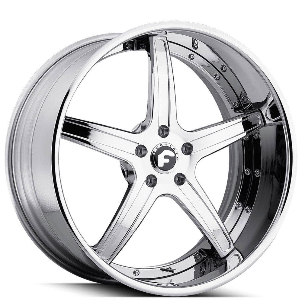 21" Forgiato Wheels Aggio-B Chrome Forged Rims