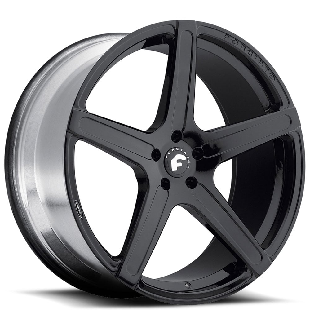 22" Forgiato Wheels Aggio-M Satin Black Forged Rims