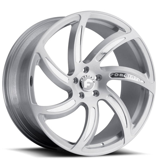 22" Forgiato Wheels Azioni-M Brushed Silver Forged Rims
