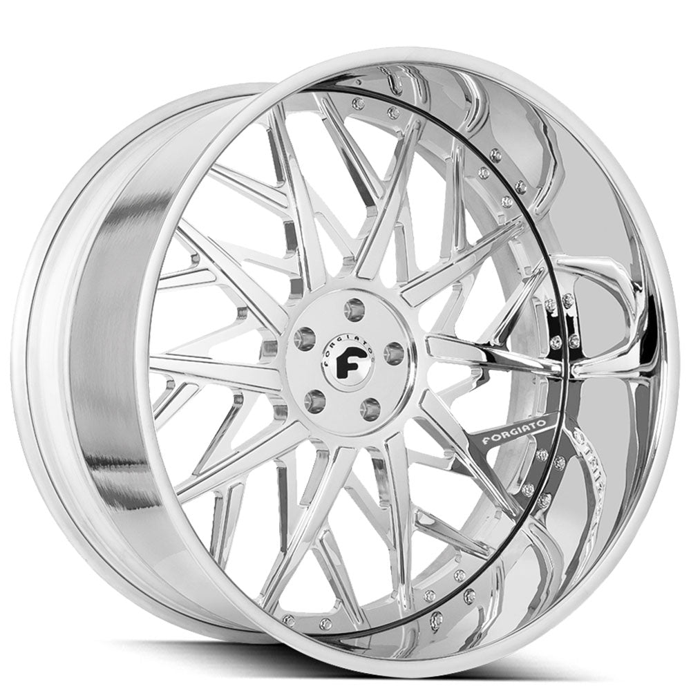 19" Forgiato Wheels Blocco Chrome Forged Rims
