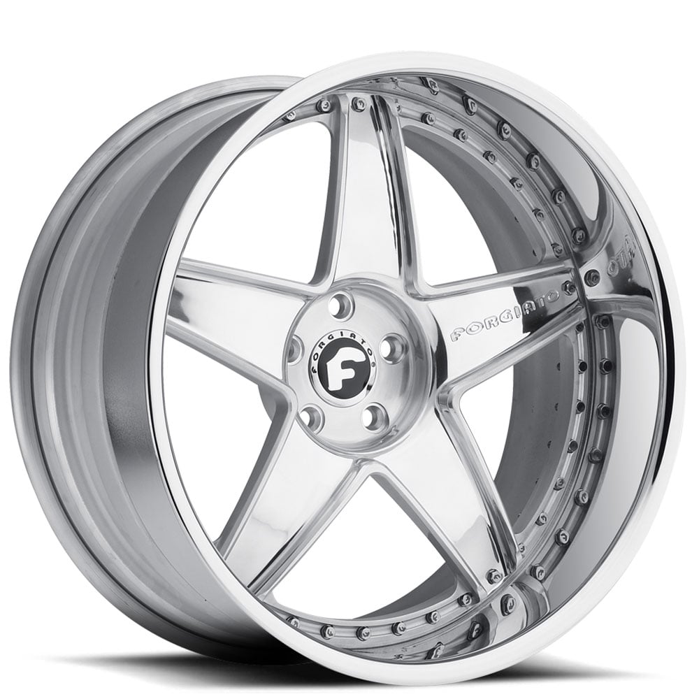 21" Staggered Forgiato Wheels Classico Chrome Forged Rims