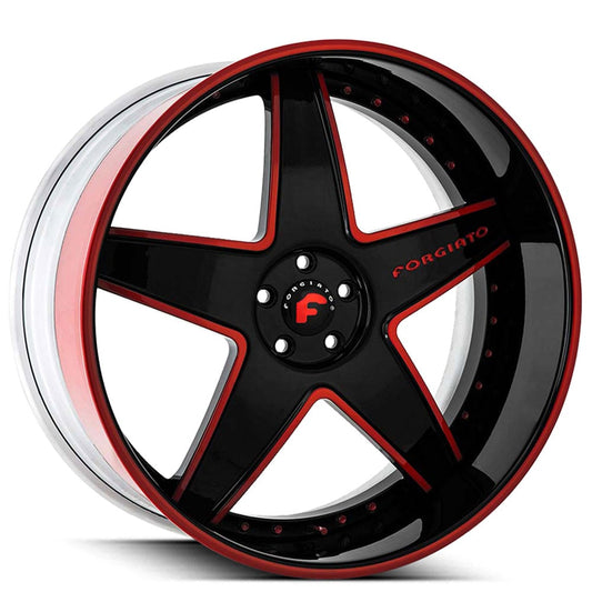 19" Forgiato Wheels Classico Custom 2 Tone with Custom Rivets Forged Rims