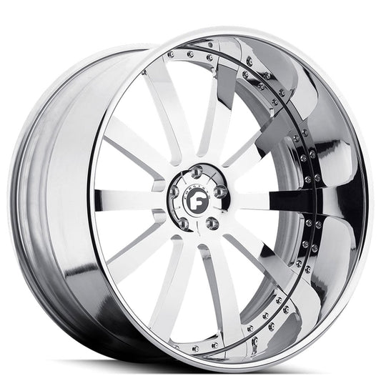 22" Staggered Forgiato Wheels Concavo Chrome Forged Rims
