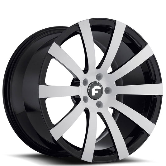 21" Forgiato Wheels Concavo-M Black Machined Forged Rims