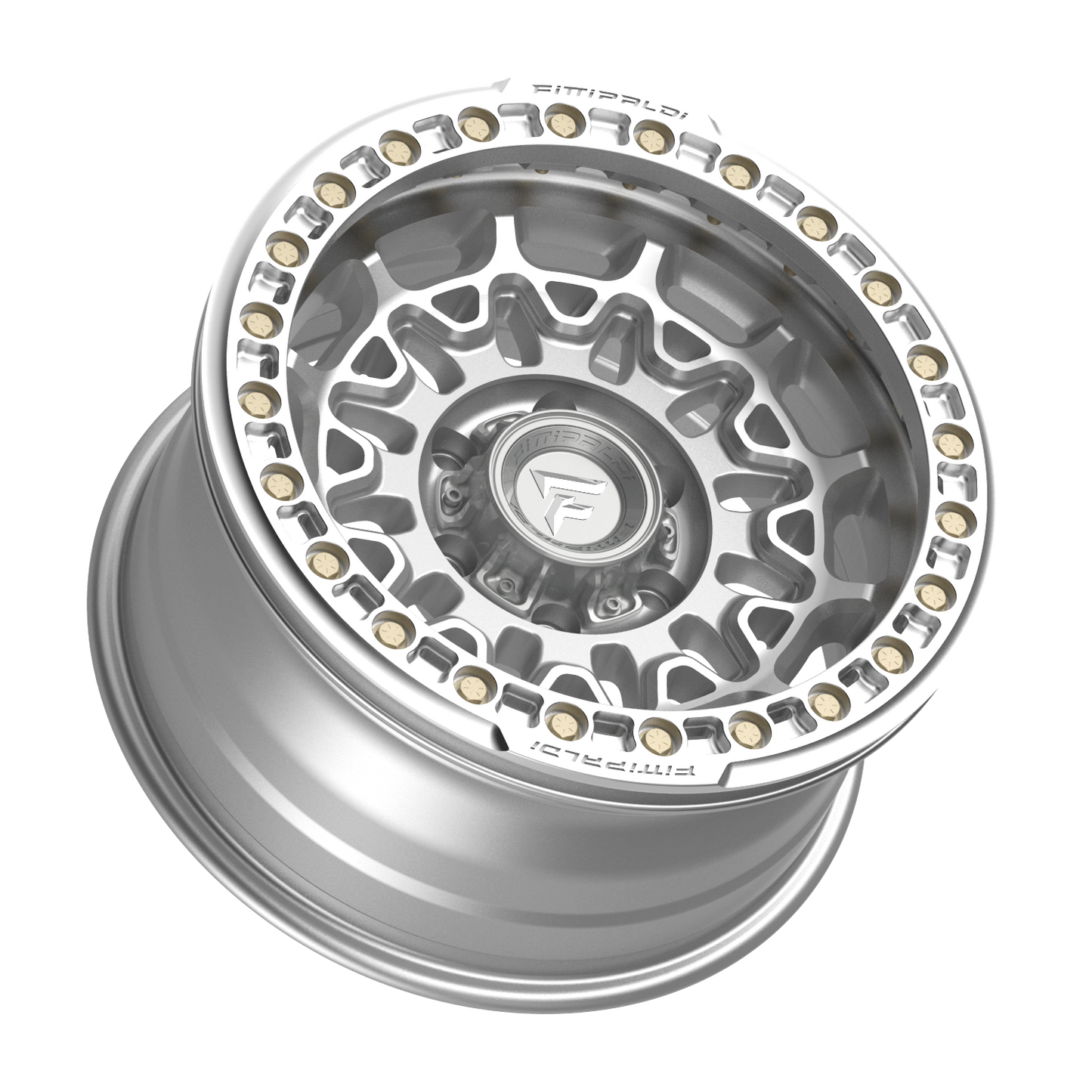 FITTIPALDI FB150M 17X9, PCD 6X5.50, ET -15, CB 106.2-MACHINED SILVER