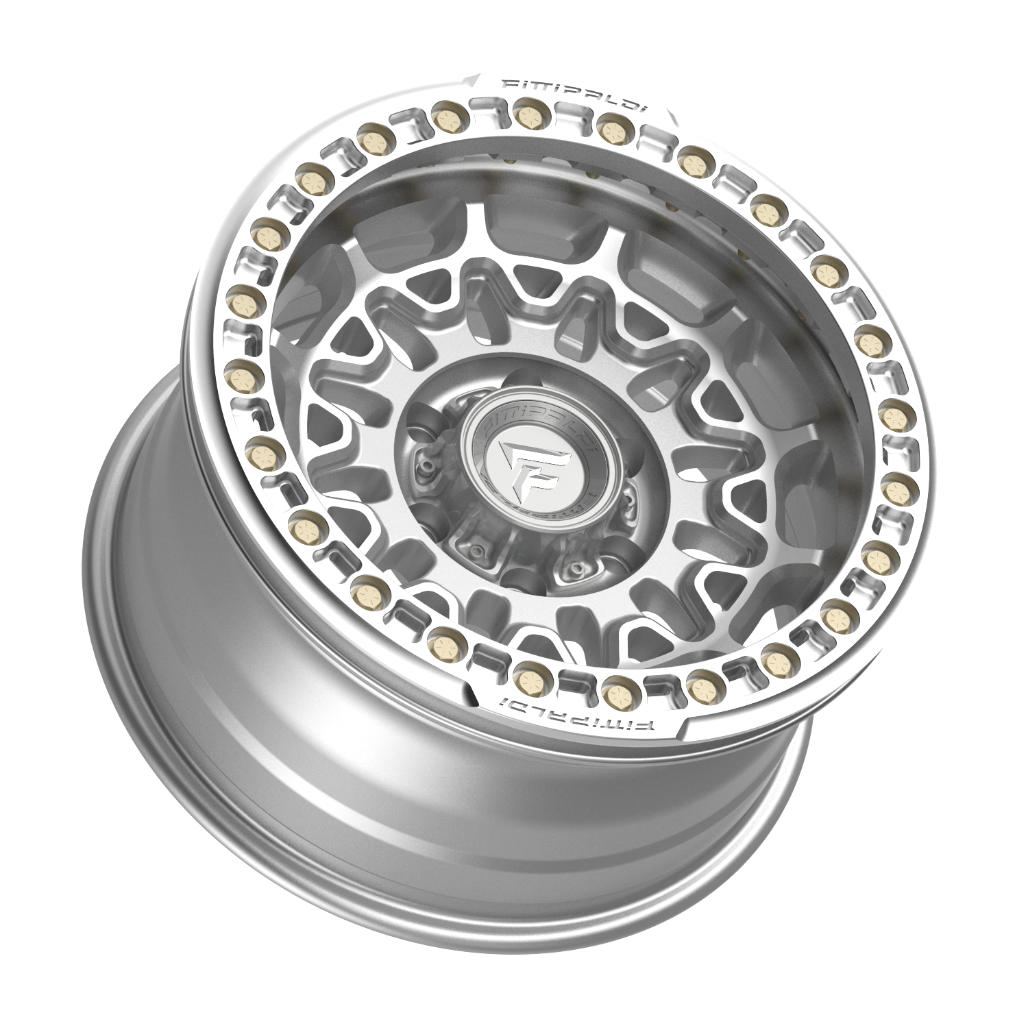 FITTIPALDI FB150M 17X9, PCD 6X5.50, ET -15, CB 106.2-MACHINED SILVER