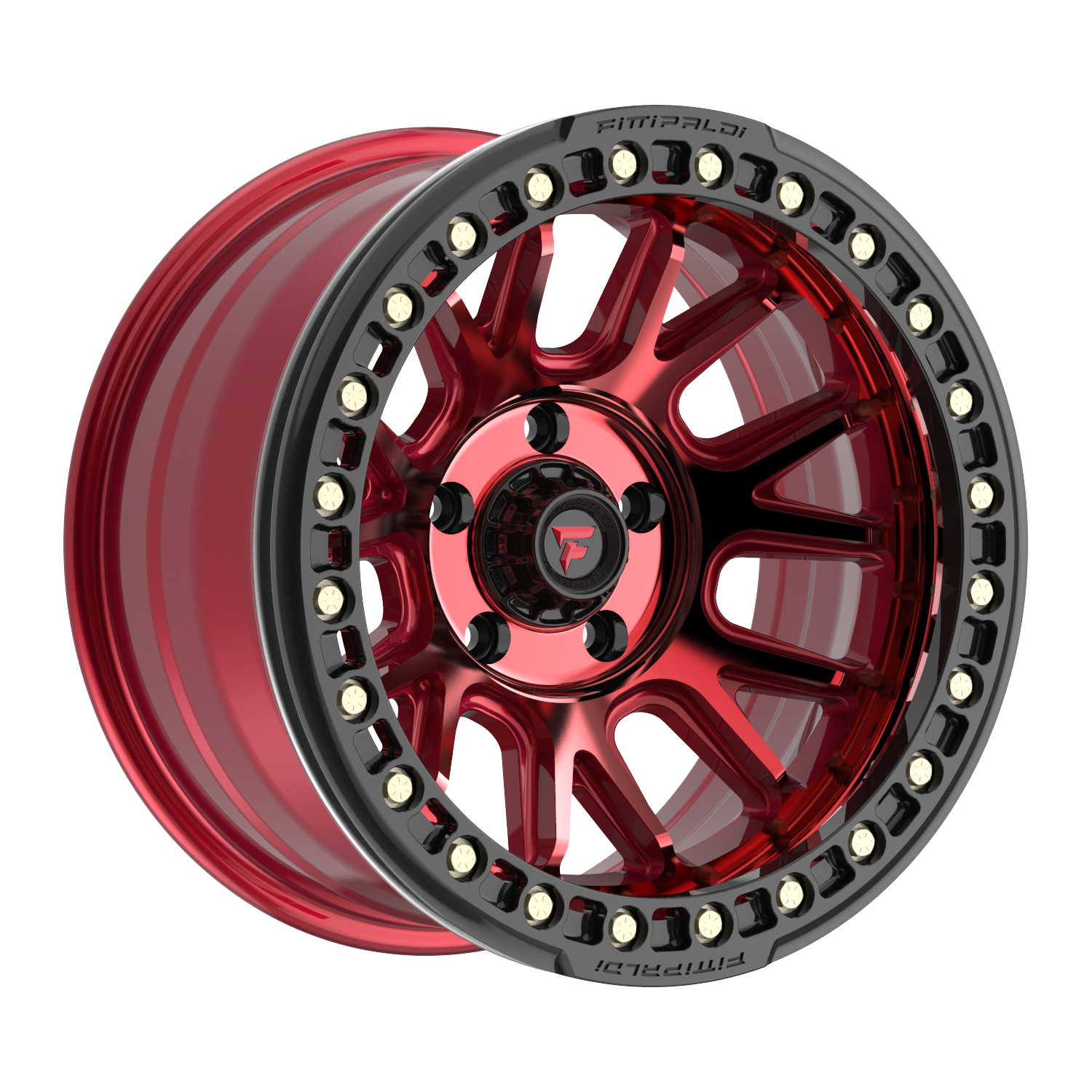 FITTIPALDI FB151R 17X9, PCD 5X5.00, ET -38, CB 71.5-METALLIC RED WITH RED TINT