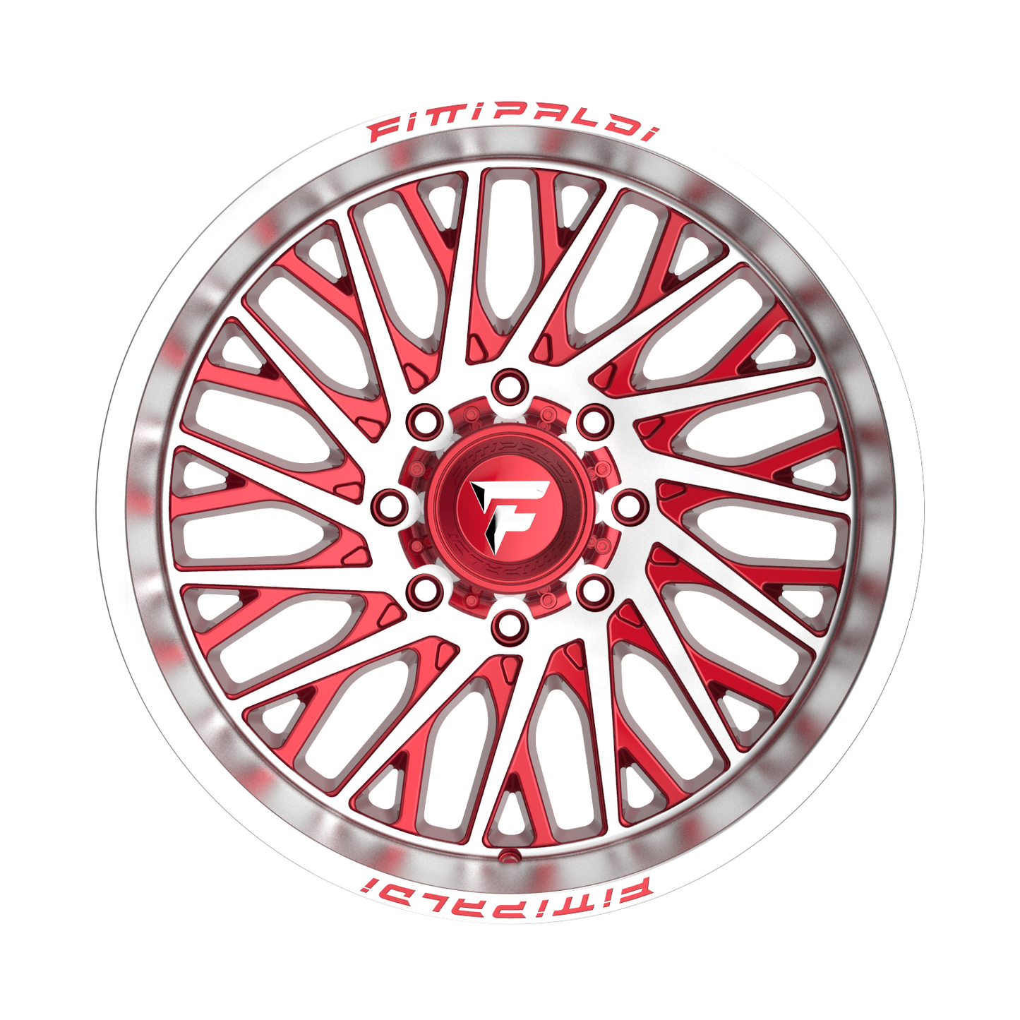 FITTIPALDI OFFROAD FA08MR 22X12, PCD 8X6.50, ET -44, CB 125.2-GLOSS RED MACHINED