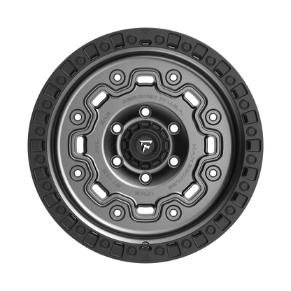 FITTIPALDI OFFROAD FT100AB 17X9, PCD 6X5.50, ET -12, CB 106.2-SATIN ANTHRACITE BLACK RING