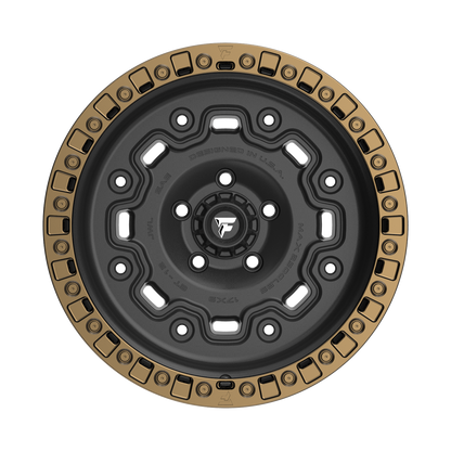 FITTIPALDI OFFROAD FT100BZ 17X9, PCD 5X5.00, ET -12, CB 71.5-SATIN BLACK WITH BRONZE RING