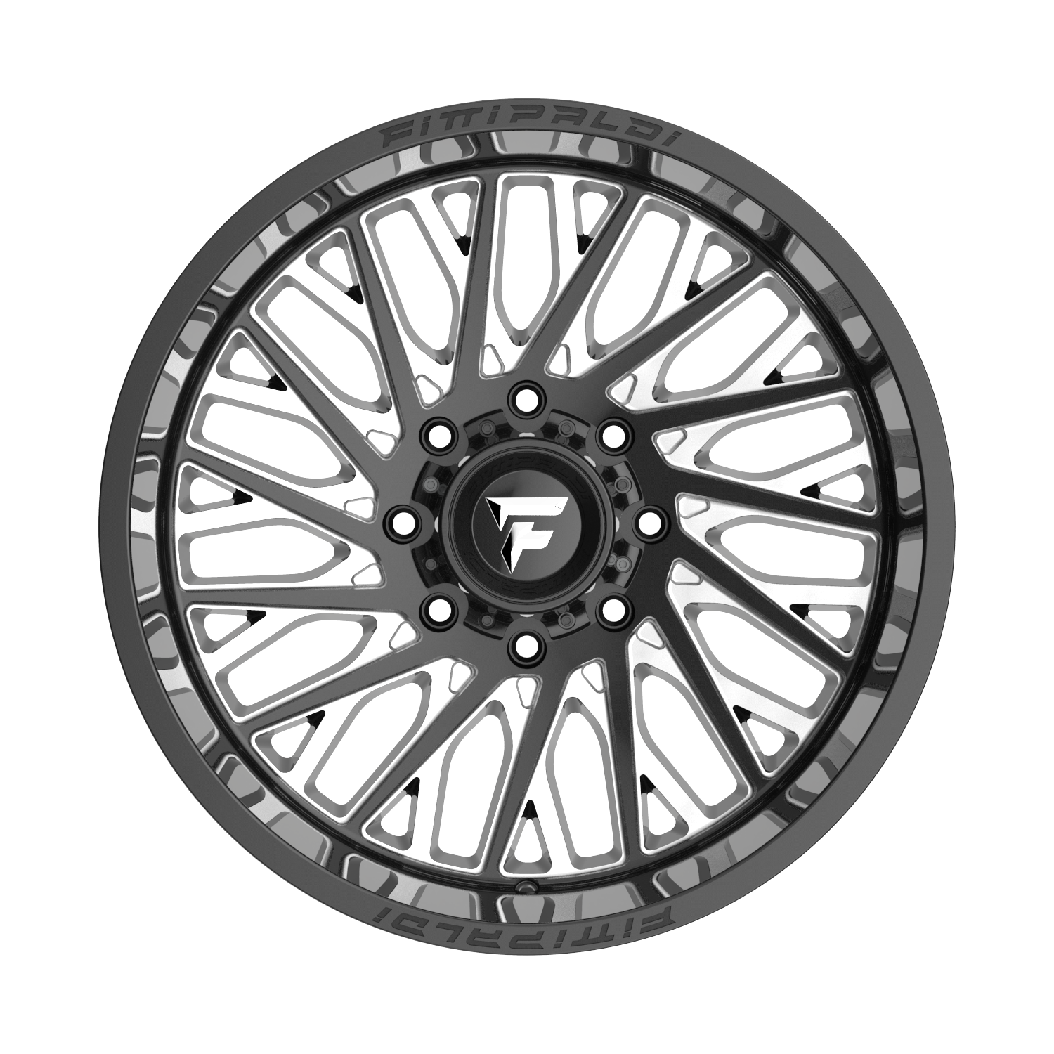 FITTIPALDI OFFROAD FA08BM 22X12, PCD 8X6.50, ET -44, CB 125.2-GLOSS BLACK MILLED