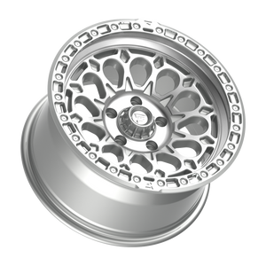 FITTIPALDI OFFROAD FT101MS 17X9, PCD 5X5.00, ET -12, CB 71.5-GLOSS SILVER WITH MACHINED FACE AND UNDERCUT