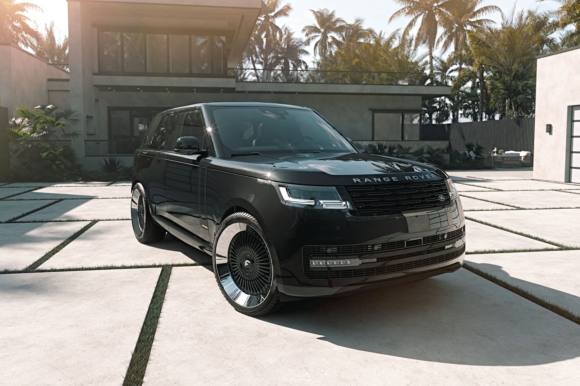 Slanted Range Rover Rear 24x10 SET OF 4 FORGIATO TRIMESTRE-SLANT for 2022 Range Rover (Slant Li ...