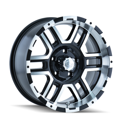 ION 179 16X8 10 8x165.1 BLACK/MACHINED