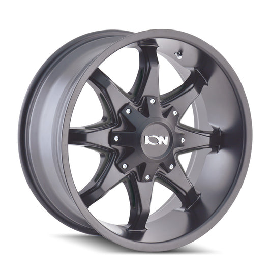 ION 181 20X9 0 5x127/5x139.7 SATIN BLACK/MILLED SPOKES