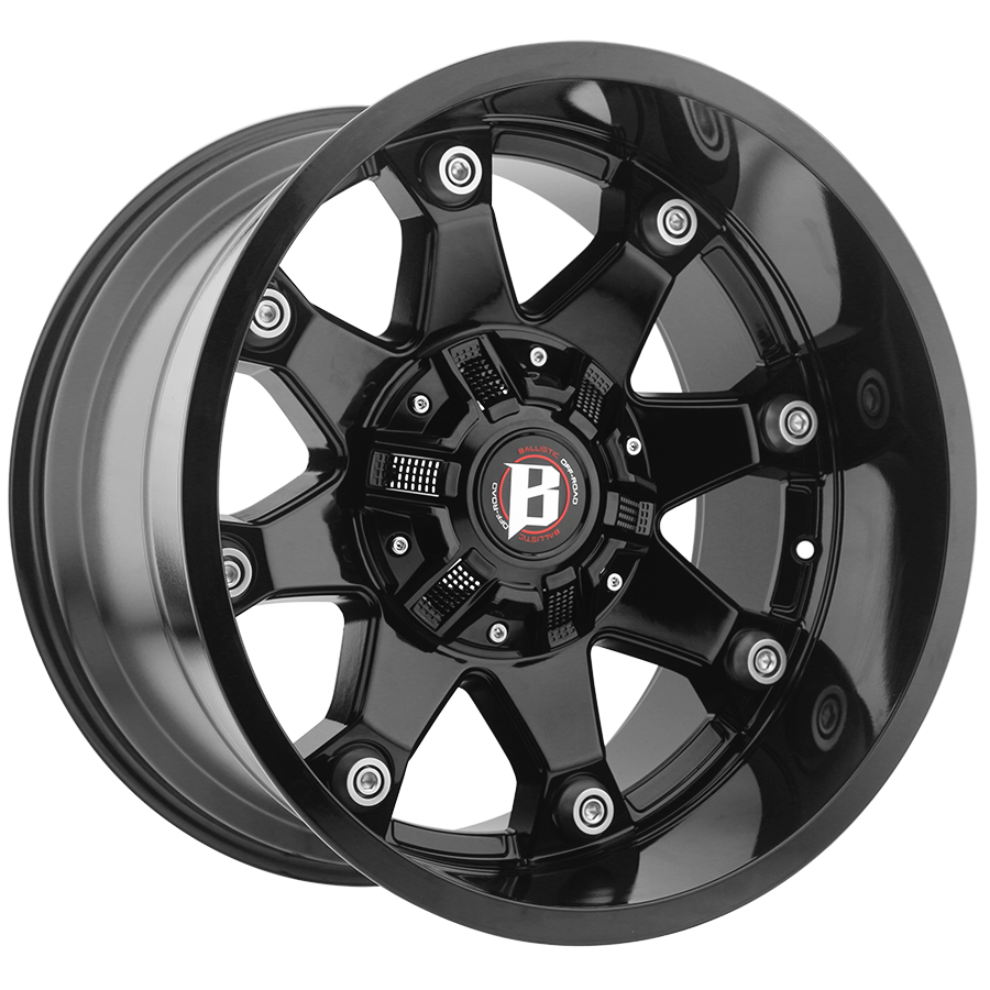 BALLISTIC BEAST 20X12 8X170/180 -44 GLOSS BLACK