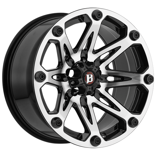 BALLISTIC 814 JESTER 17X9 6X139.7 +00 FLAT BLACK MACHINED
