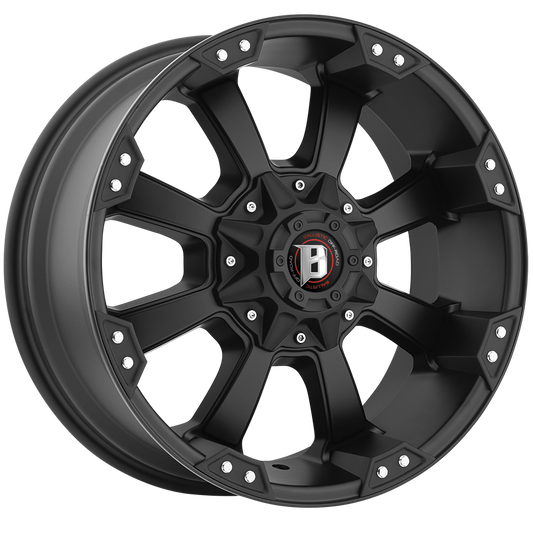 BALLISTIC MORAX 17X9 6X114.3/139.7 +12 FLAT BLACK