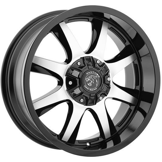 PANTHER 578 OFFROAD 20X9 5X135/139.7 +00 GLOSS BLACK MACHINED