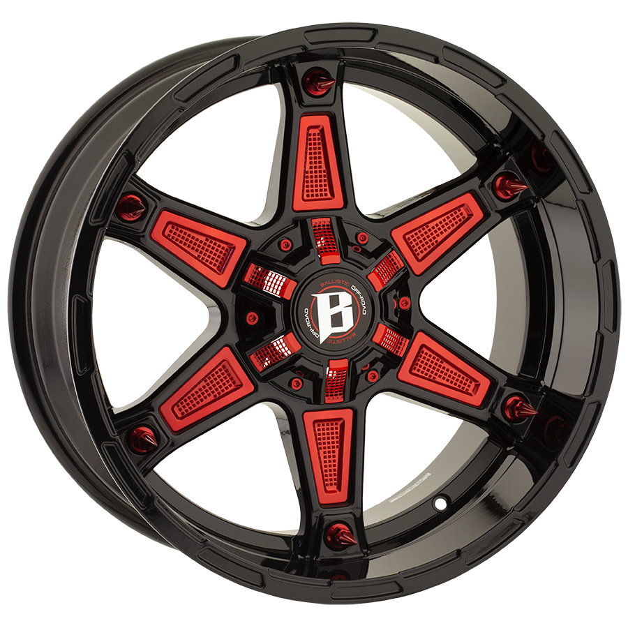 BALLISTIC 827-WARRIOR 20X10 6X135/139.7 -19 GLOSS BLACK