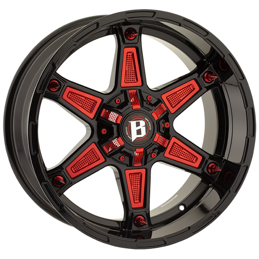 BALLISTIC 827-WARRIOR 20X10 6X135/139.7 -19 GLOSS BLACK