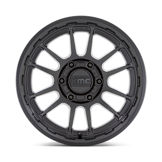 KMC KM727 WRATH 17X8.5 0 5X127/5X5.0 SATIN BLACK