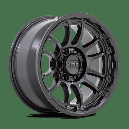 KMC KM727 WRATH 17X8.5 -10 6X139.7/6X5.5 SATIN BLACK
