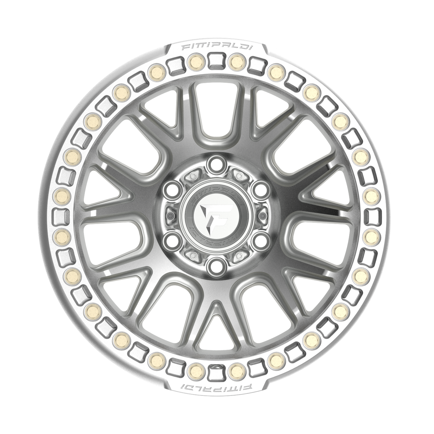 FITTIPALDI FB151M 17X9, PCD 6X5.50, ET -38, CB 106.2-MACHINED SILVER
