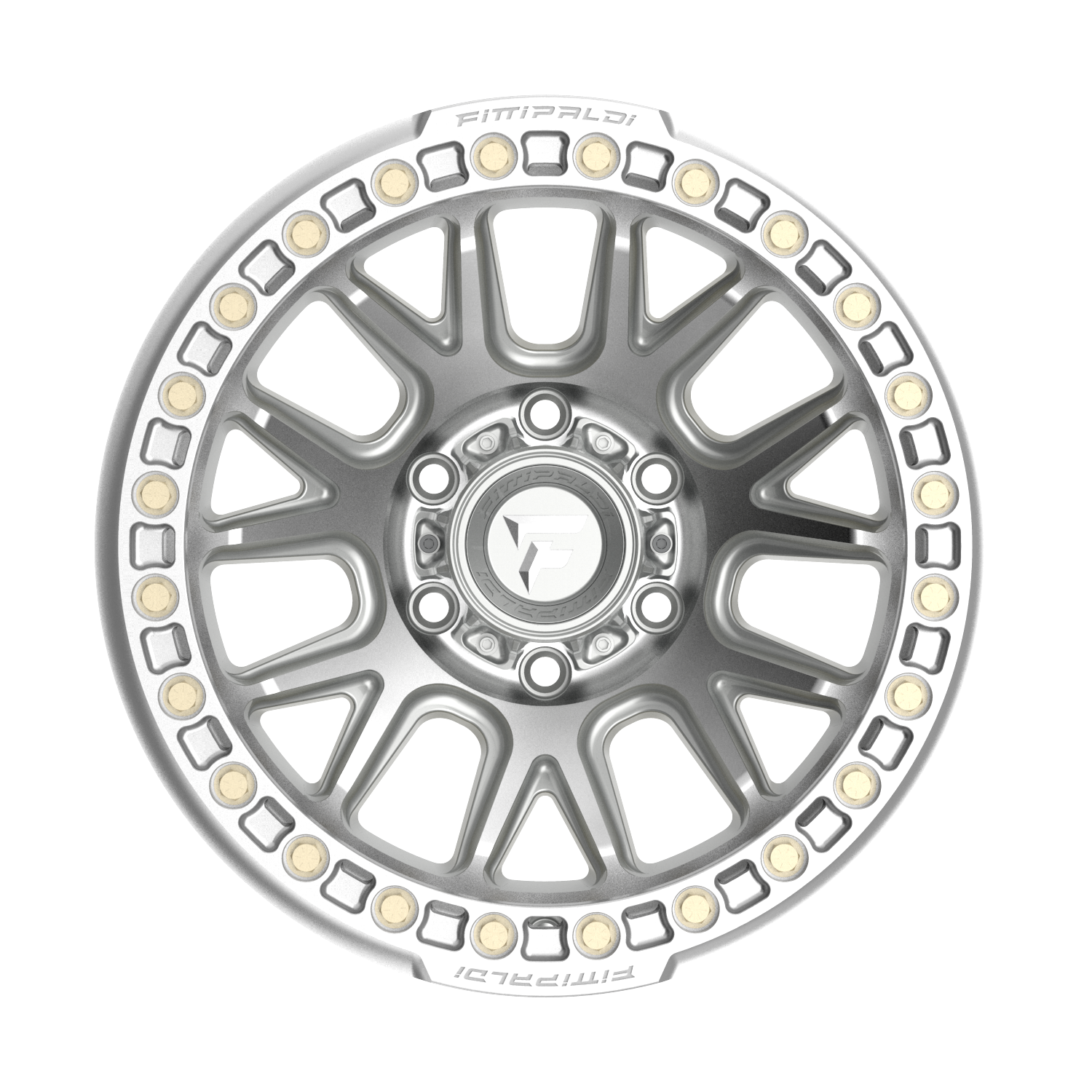 FITTIPALDI FB151M 17X9, PCD 6X5.50, ET -38, CB 106.2-MACHINED SILVER