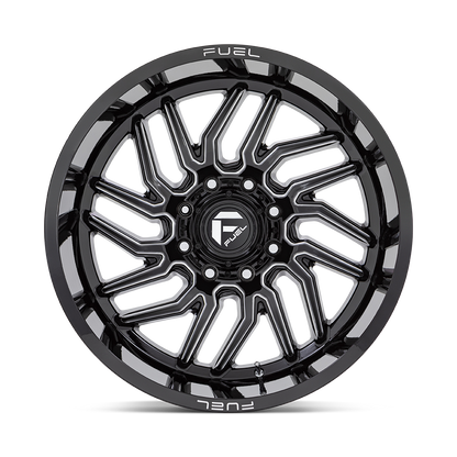 Fuel 1PC D807 HURRICANE 22X12 -44 6X135 GLOSS BLACK MILLED