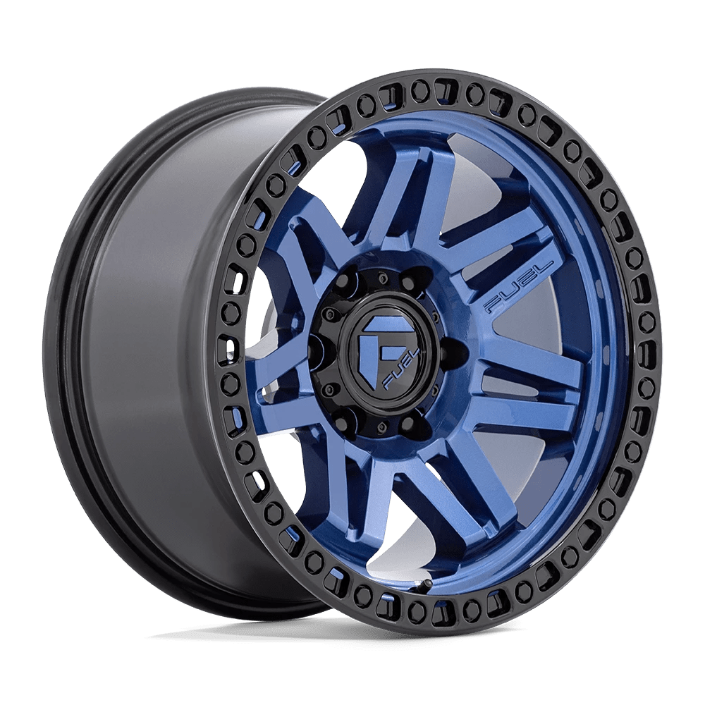 Fuel 1PC D813 SYNDICATE 17X9 -12 6X139.7 DARK BLUE WITH BLACK RING