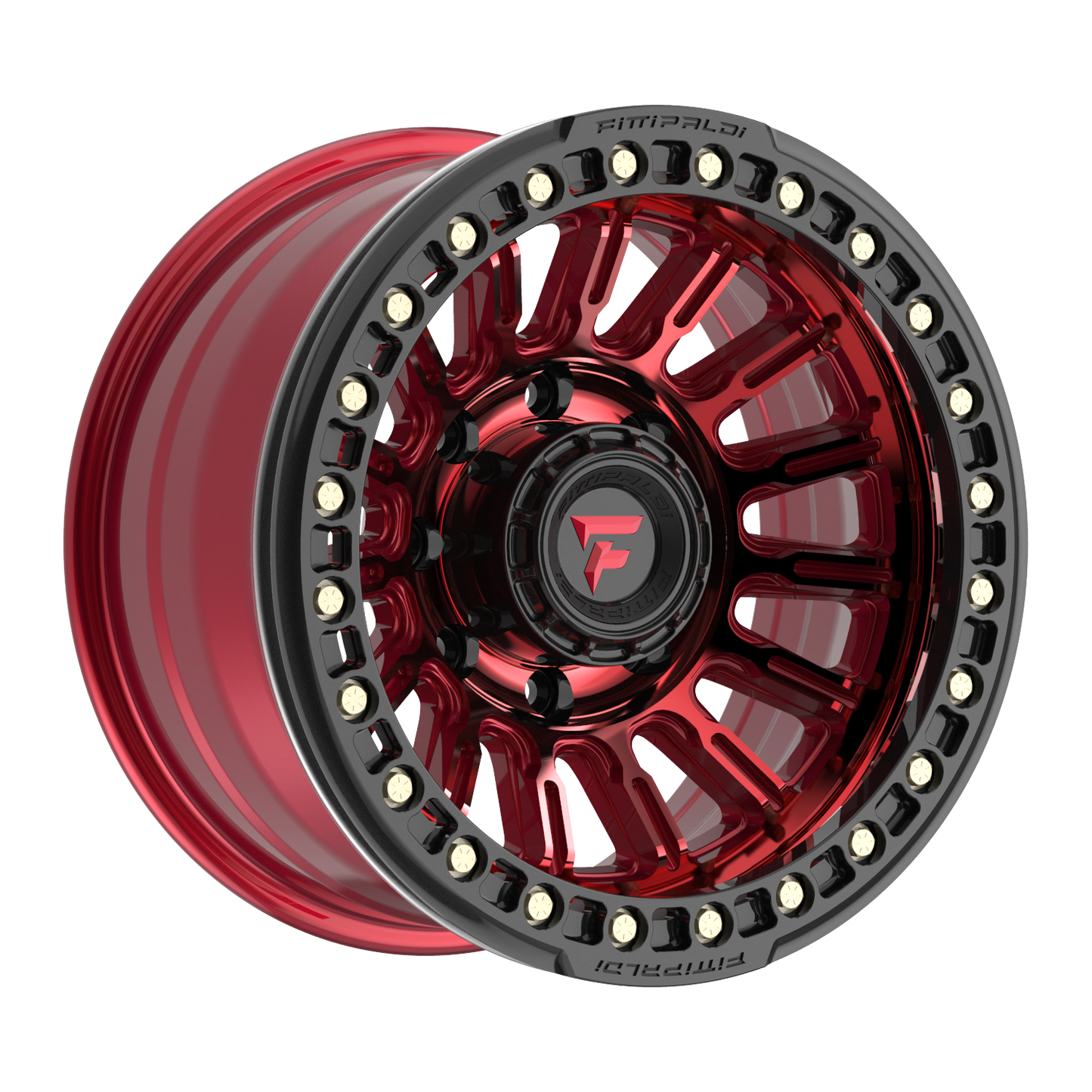 FITTIPALDI FB152R 17X9, PCD 8X6.50, ET -38, CB 125.2-METALLIC RED WITH RED TINT