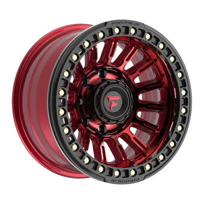 FITTIPALDI FB152R 17X9, PCD 8X6.50, ET -38, CB 125.2-METALLIC RED WITH RED TINT