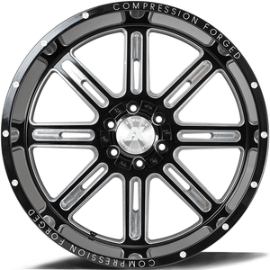 AXE Compression Forged Off-Road AX4.0 22x12 -44 5x127 (5x5)/5x139.7 (5x5.5) Gloss Black Milled